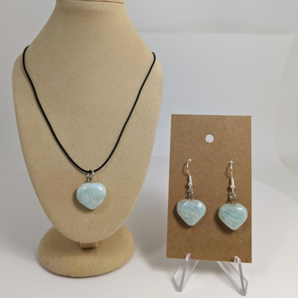 Green Aventurine Set, gemstone jewelry, stone of opportunity, gift idea